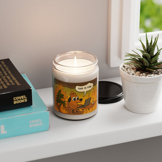 'This is Fine', Scented Soy Candle (Christmas Edition)