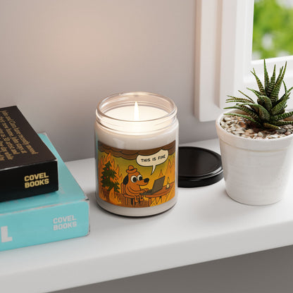 'This is Fine', Scented Soy Candle (Christmas Edition)